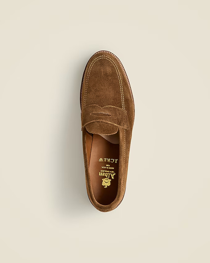 Alden® for J.Crew suede penny loafers | J. Crew US