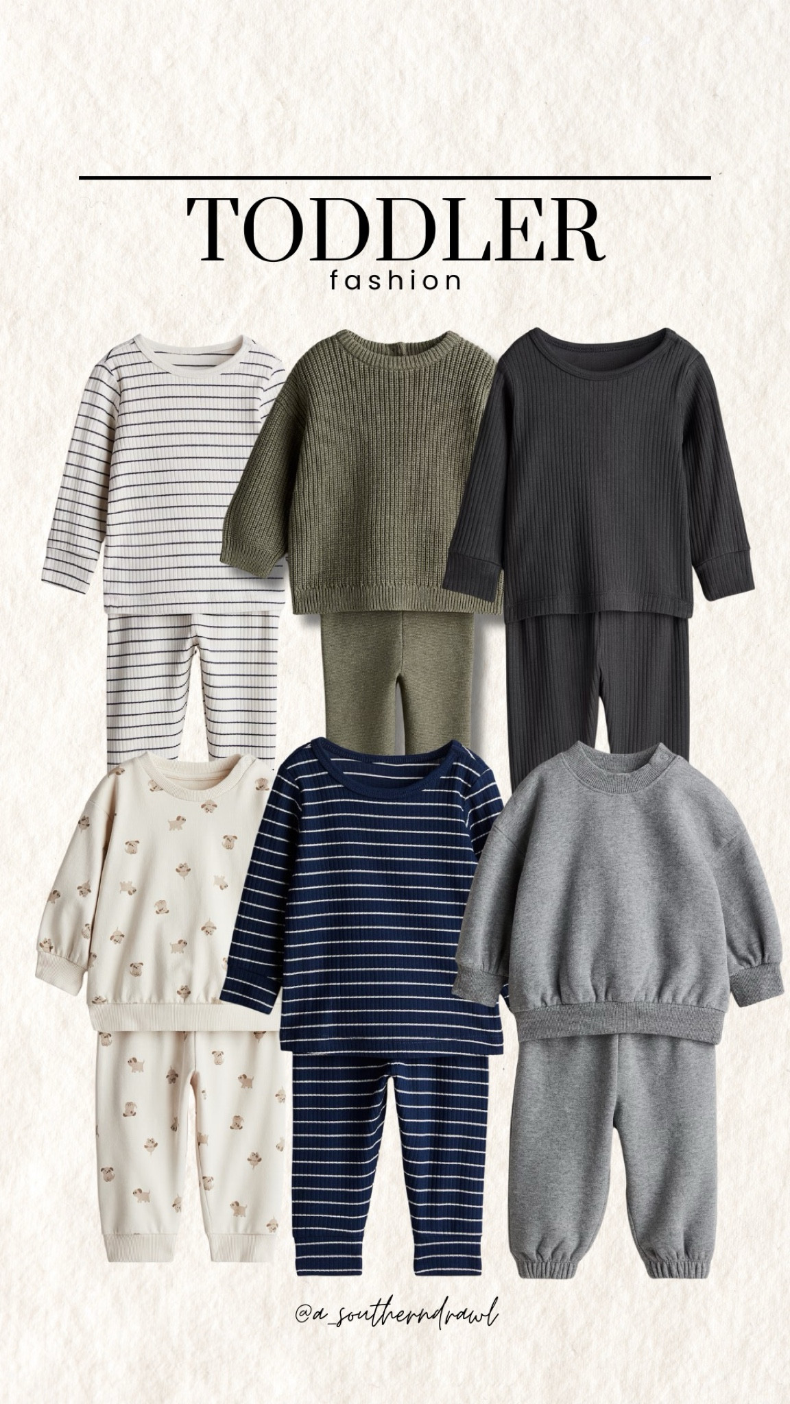 Affordable fall neutral fashion finds🍂✨

Neutral toddler casual fashion, neutral sets, crewnecks, beige, gray, soft cotton, relaxed fit, matching outfits, simple designs, everyday wear, comfy style, minimalistic style, easy dressing, toddler fashion, h&m finds, Grace White, A Southern Drawl 

#LTKKids #LTKFamily #LTKFindsUnder50