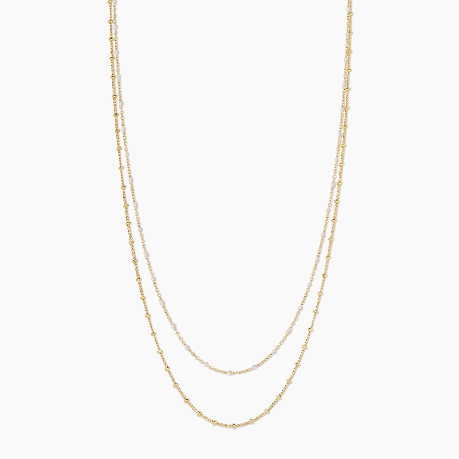 Capri Layer Necklace (White) | Gorjana