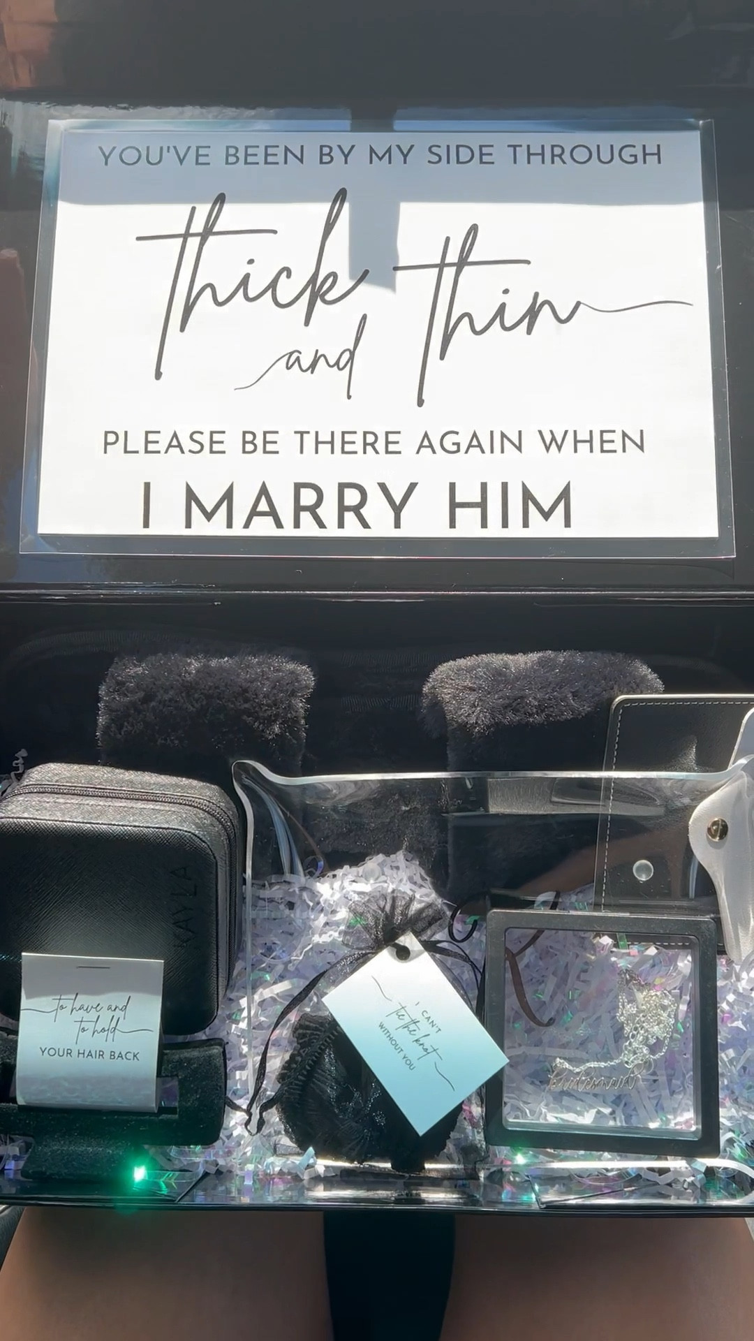 Bridesmaid Proposal Box. Black and White theme Proposal Box for your wedding! 

#LTKwedding