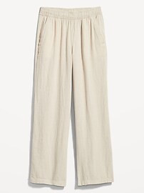 High-Waisted Linen-Blend Wide-Leg Pants for Women | Old Navy (US)