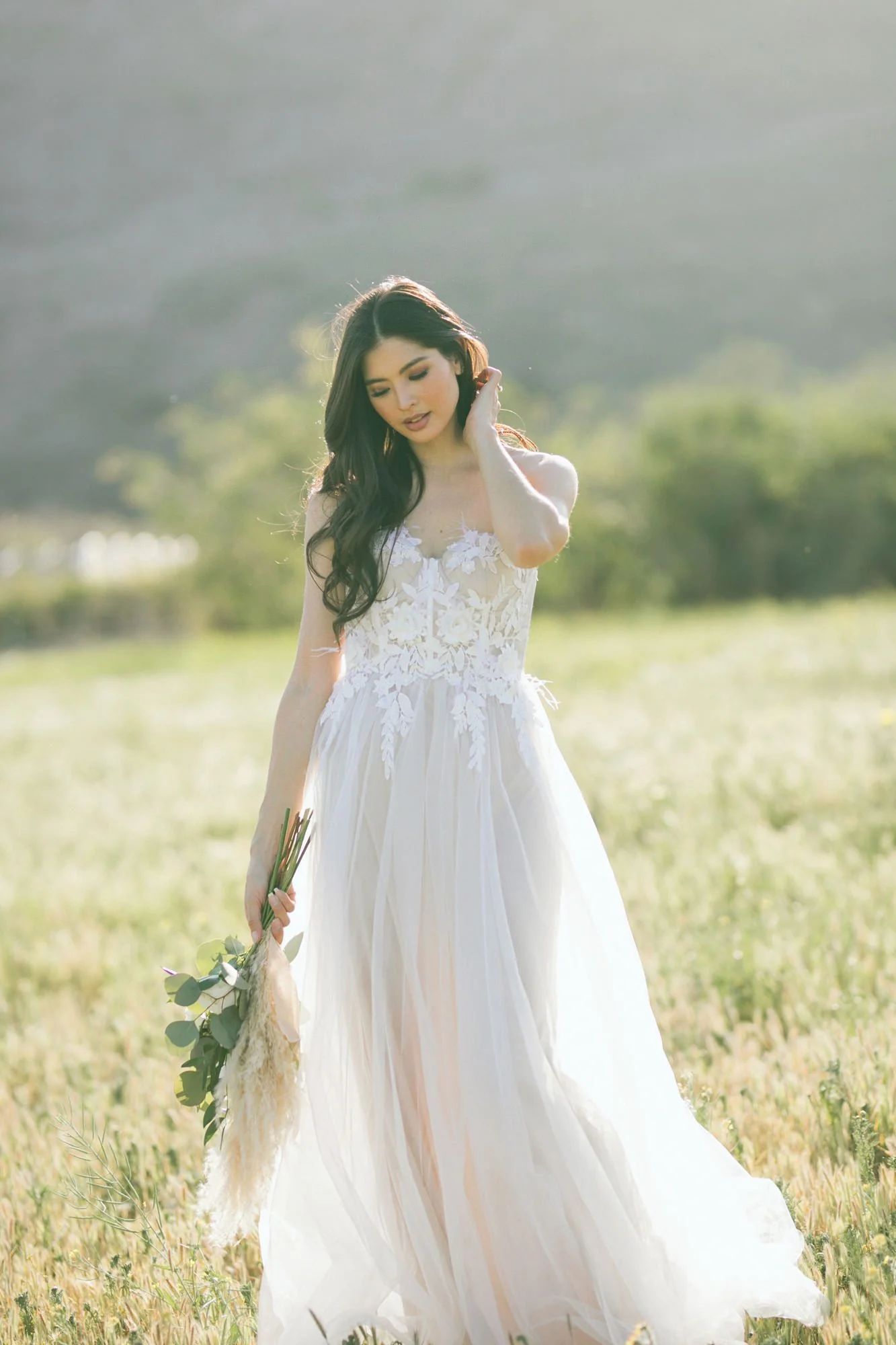 Josephine Sweetheart Tulle Gown | Morning Lavender