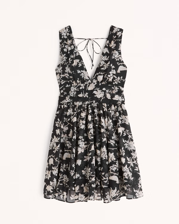 Flirty Drama Mini Dress | Abercrombie & Fitch (US)