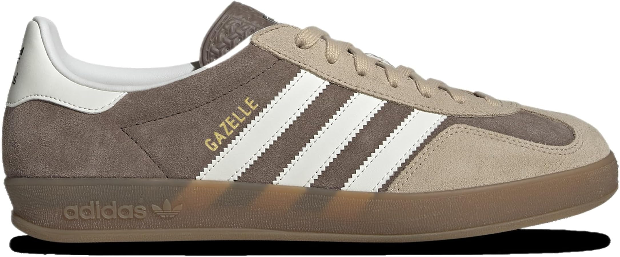 adidas Originals Gazelle Indoor Mens Sneaker (Earth Strata Cloud White, 9) | Amazon (US)