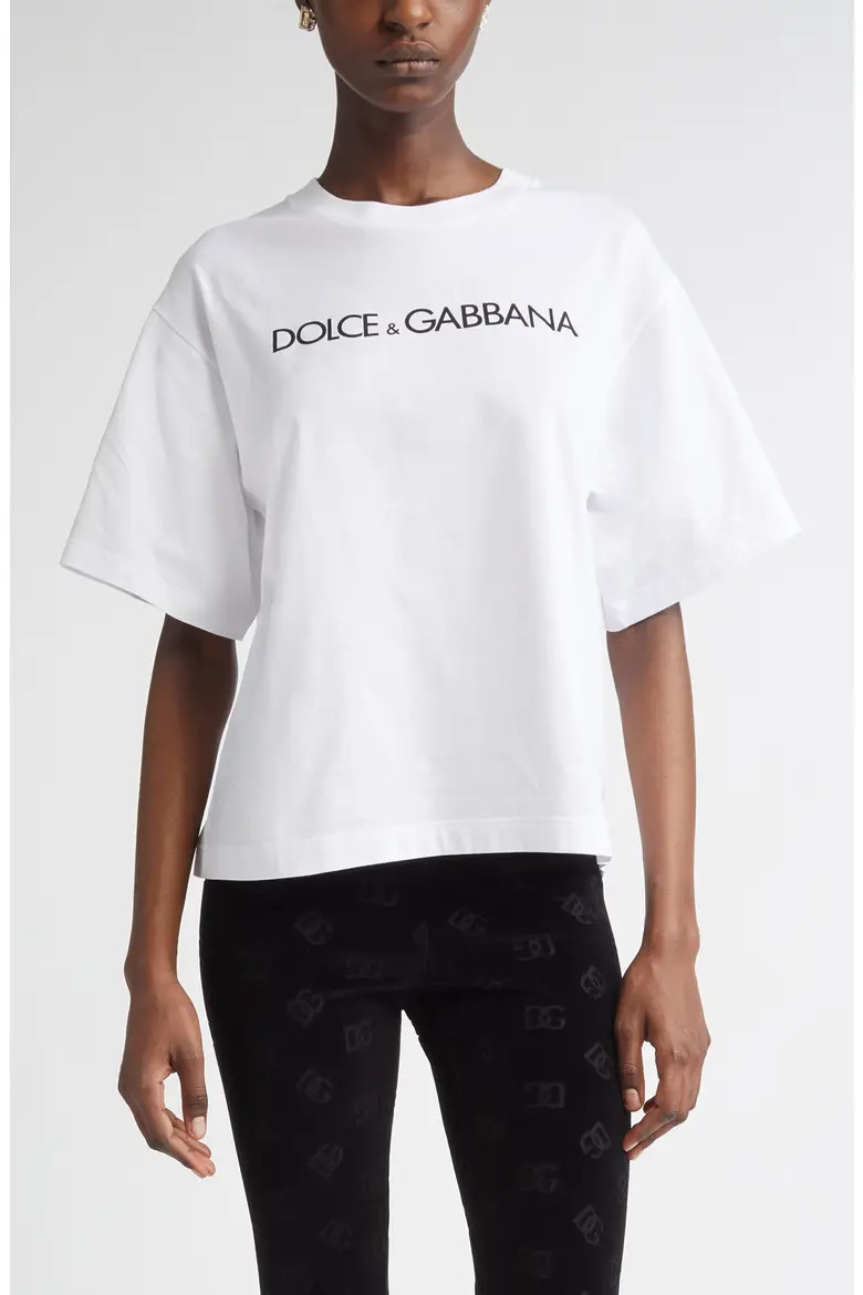 Dolce&Gabbana Logo Graphic T-Shirt (Women) | Nordstrom | Nordstrom
