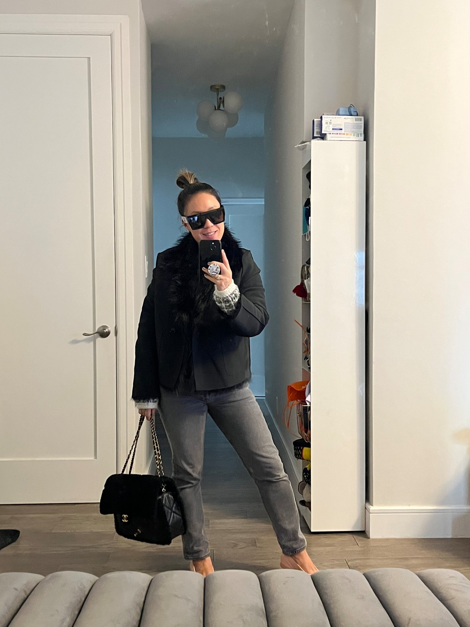 Bundled. Reversible jqcket. Faux fur on one side. Faux suede is on the other side. I’m wearing an xs. Oversized fit. Great sleeve length for me.

#LTKFindsUnder100 #LTKSeasonal #LTKFindsUnder50