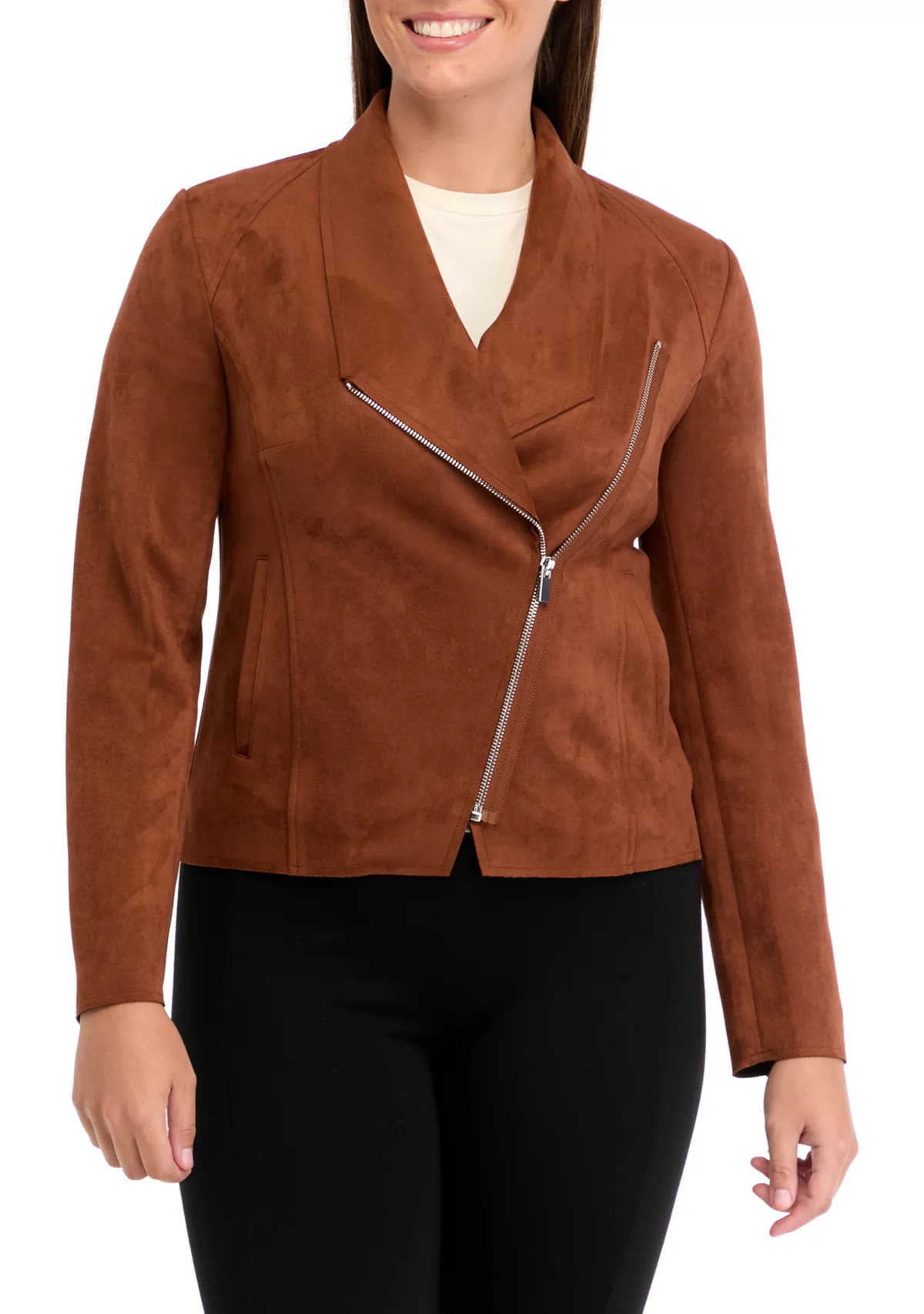 PhilosophyWomen's Vegan Suede Shawl Collar Jacket | Belk