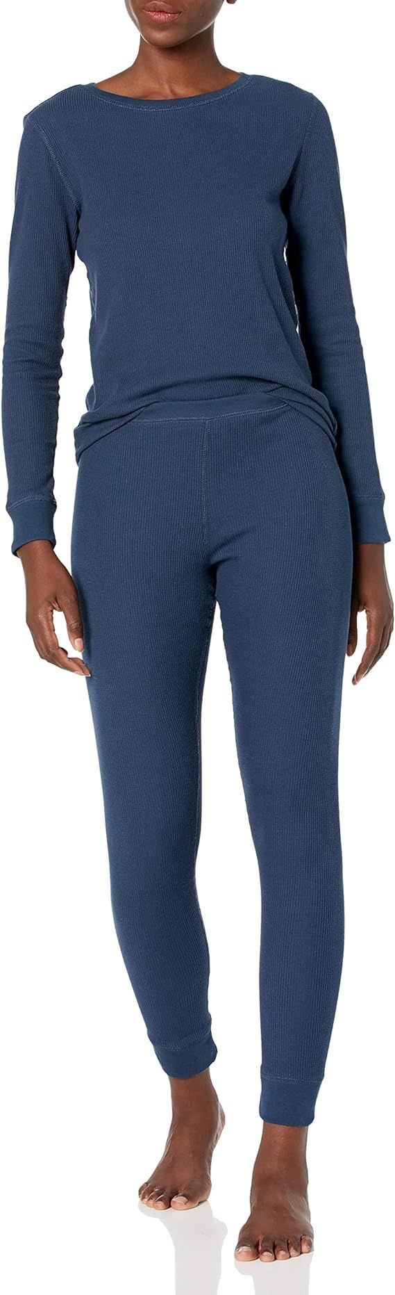 Amazon Essentials Women's Waffle Snug Fit Pajama Set | Amazon (US)