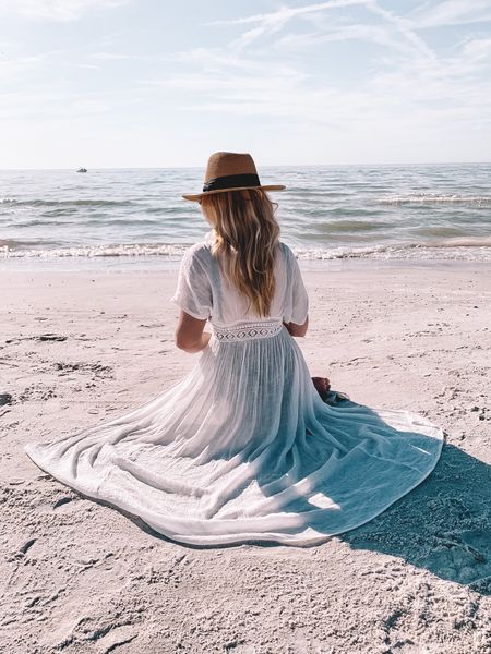 Vacation outfit ideas
Amazon
Beach cover up
Bathing suit cover up
White cover up
Beach hat

#LTKunder50 #LTKswim #LTKtravel