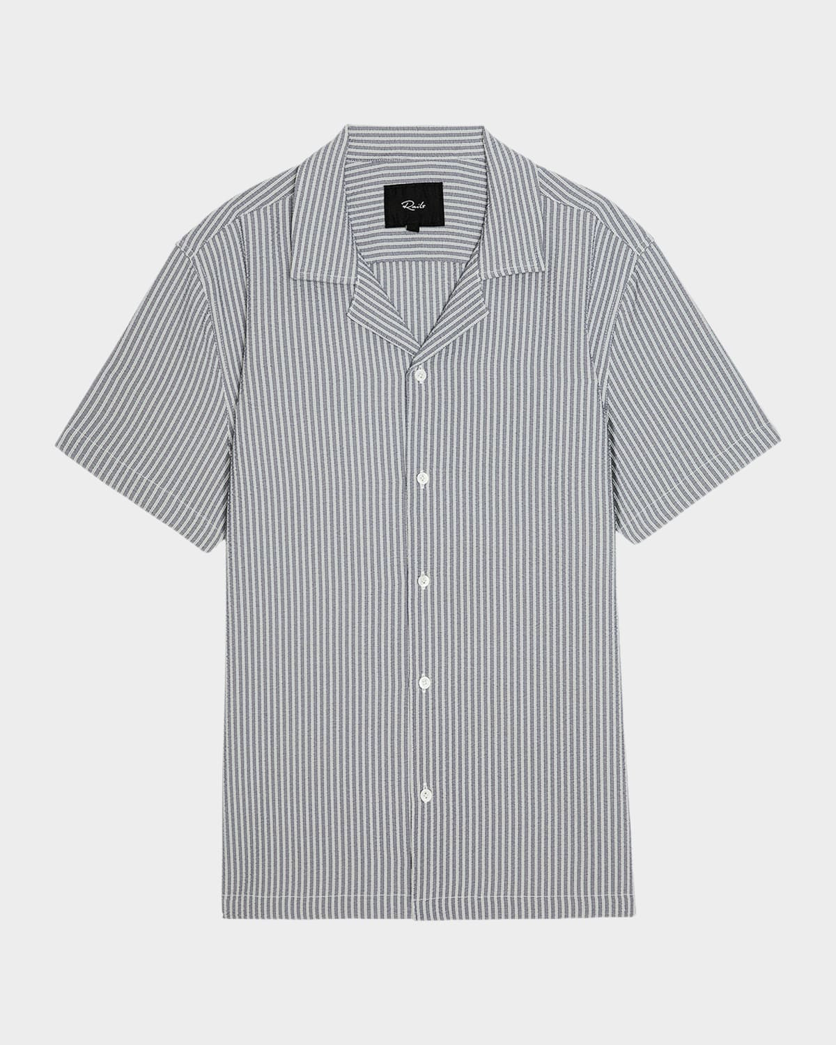 Men & apos;s Amalfi Deck-Striped Seersucker Shirt | Neiman Marcus