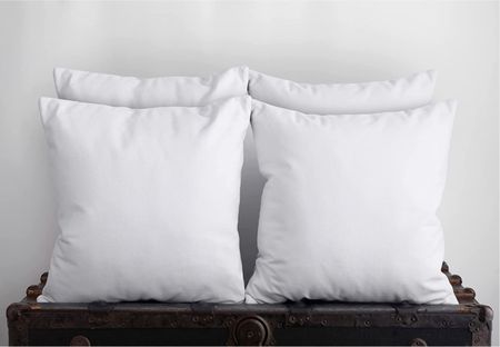 Utopia Bedding Throw Pillows (Set of 4, White), 18 x 18 Inches Pillows for Sofa, Bed and Couch Decorative Stuffer Pillows. 

THROW PILLOWS PACK - The pack of 4 superior quality pillows is expertly woven and sewn to perfection.
VACUUM PACKAGING - Our throw pillows are compressed packed due to shipping purpose; it might appear as one large pillow.
MEASUREMENTS - Each expertly designed throw pillows measures 18 by 18 inches
POLYESTER FIBER FILLING – The throw pillows are fabricated with quality yarns and filled with siliconized fibers to avoid a hollow or shallow appearance.
FABRIC AND FILLING COMPOSITION – 100 GSM Plain Weave Fabric and siliconized virgin fiber filling will never make them look hollow.
LONG LASTING AND PLUSH - The throw pillows are soft and plush, and delicate the touch of a wonderful experience while retaining long-term durability.
EASY CARE - It is advisable to spot-clean the pillows or hand wash them to ensure the long-term usability of the pillows.
4th of July discount! 

#LTKunder50 #LTKsalealert #LTKhome