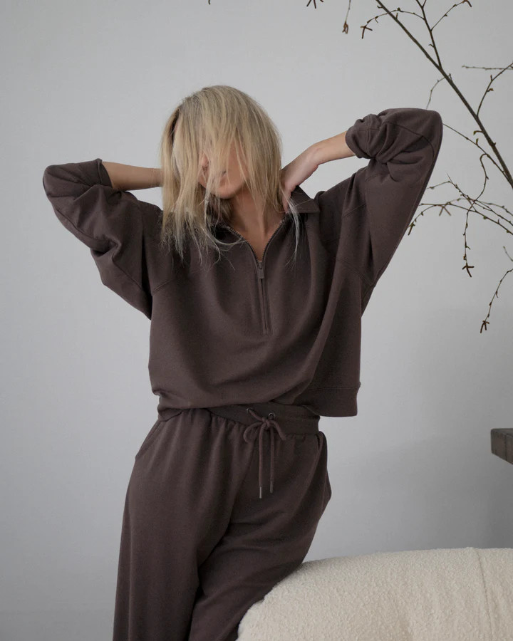 French Terry LYR Half-Zip Sweatshirt | Splendid