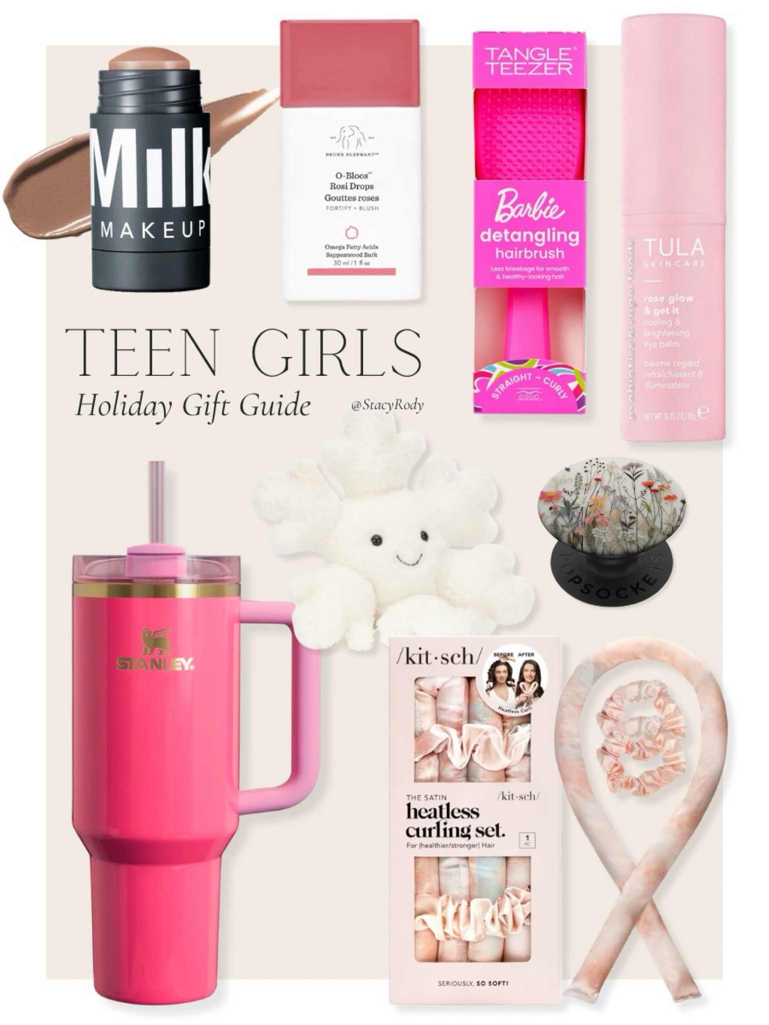 Teen girl gift ideas 
Stanley tumbler 
Heatless waves 
Makeup 
Tula brightening stick under eye 
Jelly Cat stuffed animal 

#LTKGiftGuide #LTKSeasonal #LTKHoliday