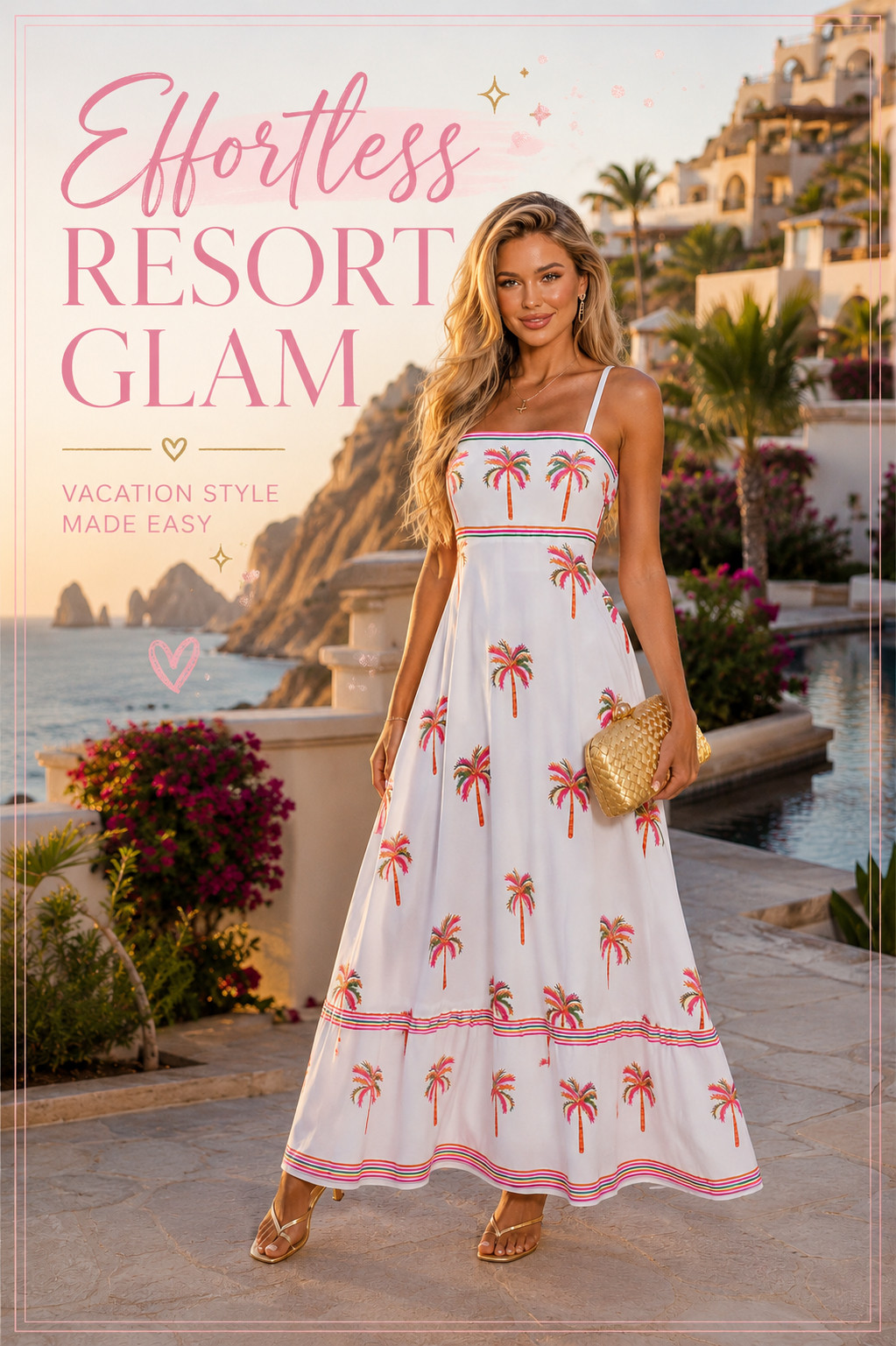 Effortless Resort Glam 🌴✨ Palm Print Maxi Dress + Gold Accessories for Your Next Cabo Getaway


Channel luxury vacation vibes with this stunning palm print maxi dress paired with chic gold heels and a statement gold clutch. The perfect resort outfit for Cabo, Mexico, tropical vacations, beach dinners, sunset cocktails, cruise vacations, and summer getaways. This feminine vacation look is effortlessly elegant, comfortable, and Pinterest-worthy for your next warm-weather escape.


#ResortWear #VacationOutfit #CaboStyle #BeachVacation #VacationFashion #PalmPrintDress #MaxiDressStyle #ResortGlam #SummerStyle #TropicalVacation #AmazonFashion #VacationLooks #TravelStyle #BeachDinnerOutfit #Over40Fashion