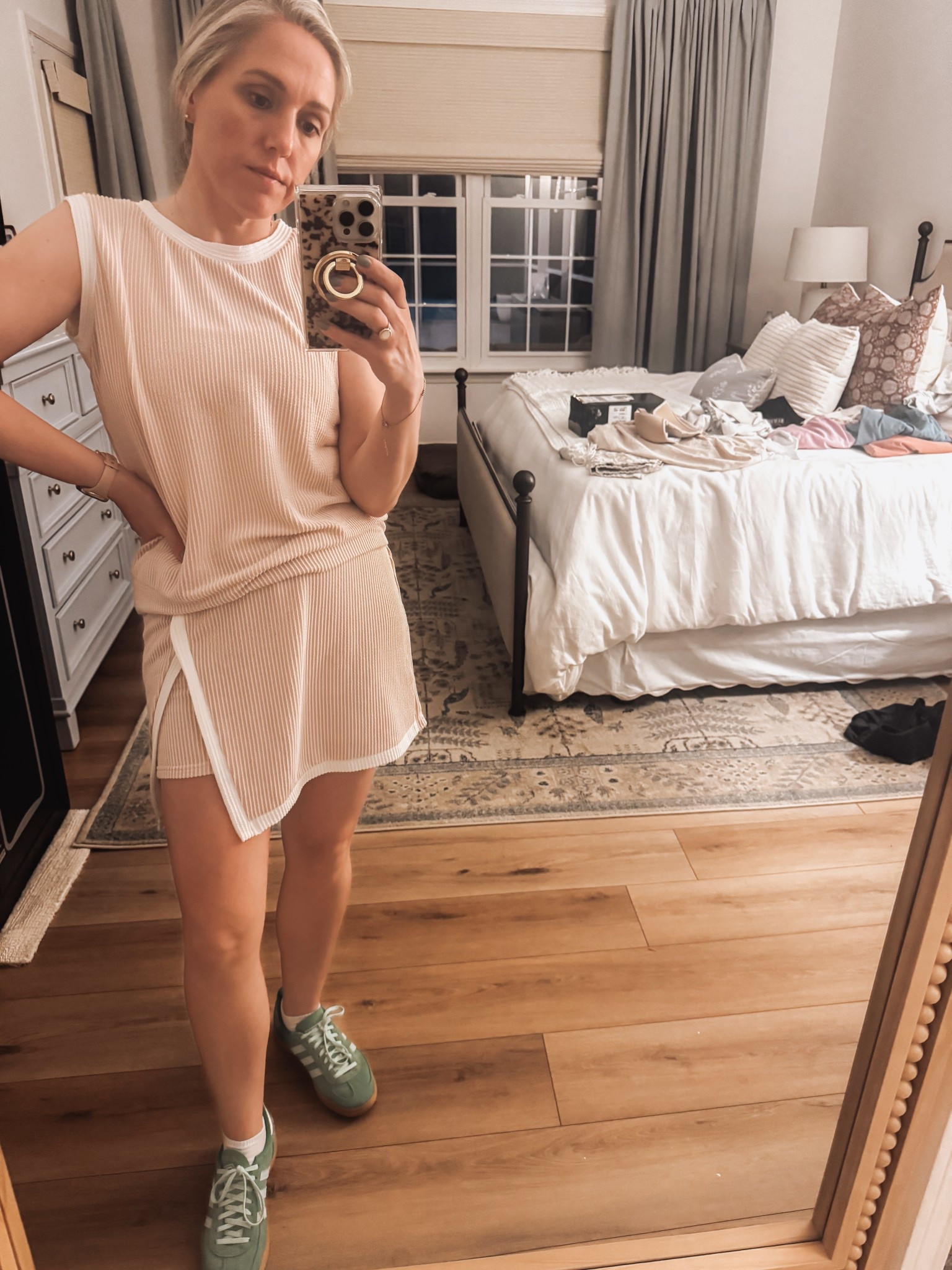 It’s spring time in Savannah! I found a different version of that skort set we all loved last year. This one runs pretty roomy so size down  

#LTKootd