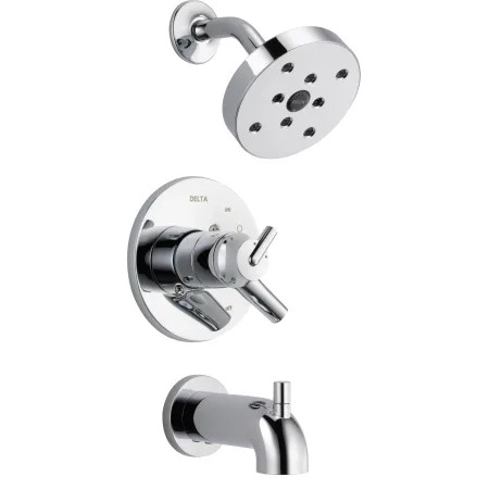 Delta T17459 Trinsic Monitor 17 Series Dual Function Pressure Balanced Tub and Shower Trim Packag... | Build.com, Inc.