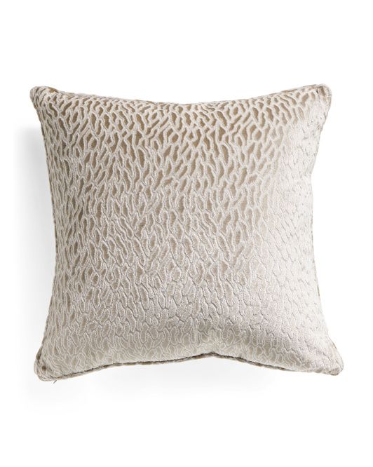 24x24 Modern Burnout Velvet Pillow | TJ Maxx