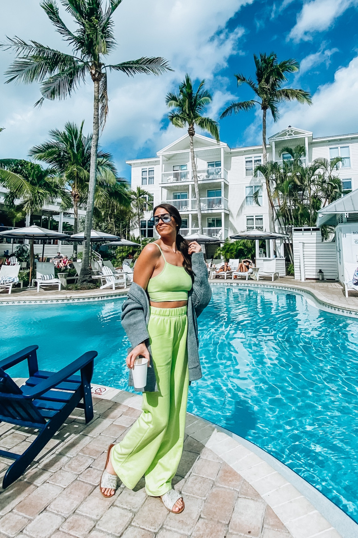 When it’s chilly in key west ⚡️💚✨🎾 

#LTKunder100 #LTKtravel #LTKfit