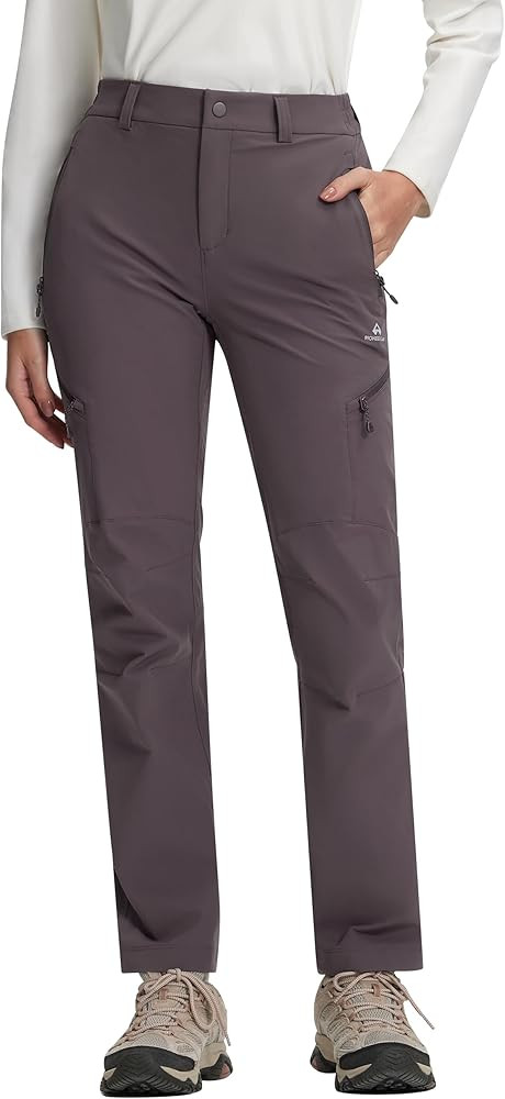 Pioneer Camp Women's Hiking Pants, Breathable Quick Dry Softshell Pants Water Repellent Stretch C... | Amazon (US)
