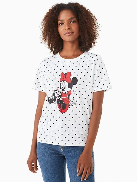 disney x kate spade new york minnie and figaro t-shirt | Kate Spade Outlet