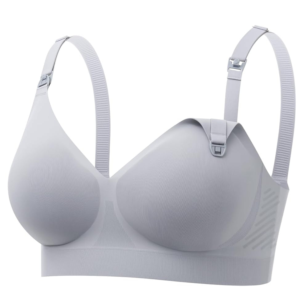 Momcozy CoolFit Nursing Bras for Breastfeeding, Ultra Stretch Seamless Jelly Strip Maternity Bra,... | Amazon (US)