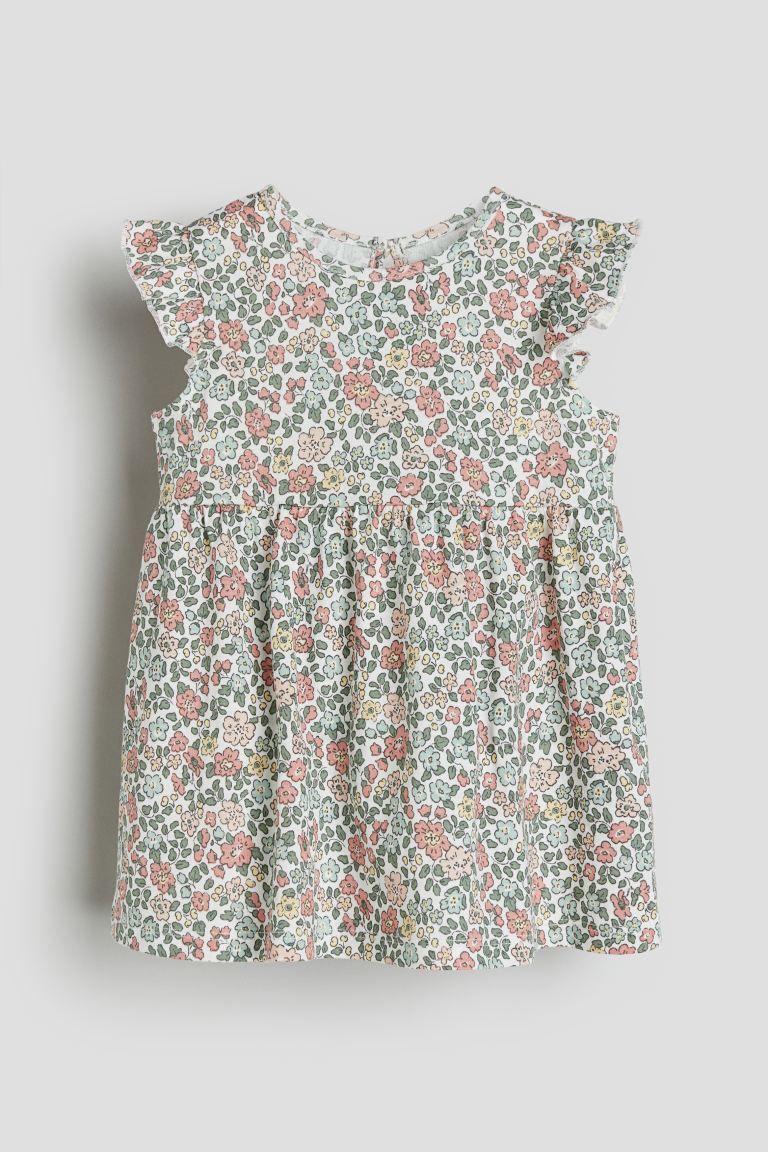 Ruffle-trimmed Jersey Dress | H&M (US + CA)