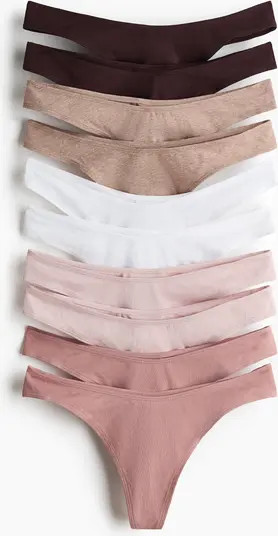 10-pack cotton thong briefs | Nordstrom