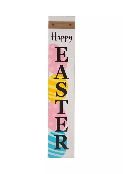 Wooden "HAPPY EASTER" Porch Sign | Belk