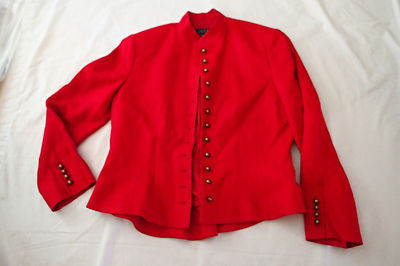 LAUREN Ralph Lauren blazer,JACKET SZ 6 ,linen RED, X | eBay US
