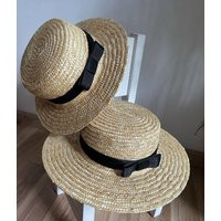 Halloween Straw Hat Top Straw Hat With Bowknot Fringe Sun Protection Beach Gift For Her | Etsy (US)