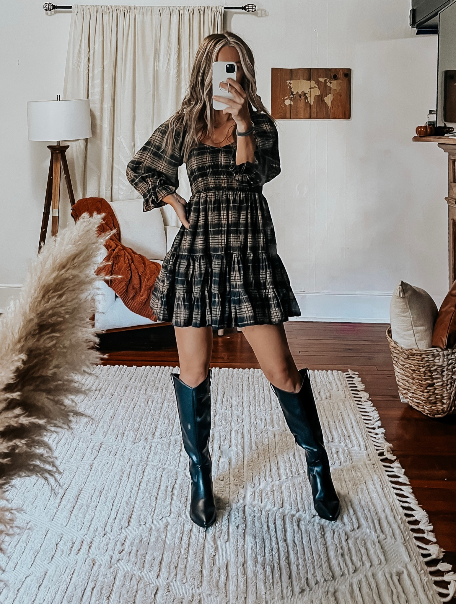 The perfect fall dress🖤 Saw @taylorevans share this one & had to have it🤗 2 color options. Super soft flannel material. Ruched bodice with a ruffled bottom. Pair with boots or some cute high-top chucks for a casual look🤎 Note: This site restocks frequently. So if your size is sold out, sign up for the restock😉

Boots are under $50 & come in several colors. Size up at least 1/2 size.

Fall dress
Fall outfits
Flannel
Plaid dress


#LTKunder100 #LTKunder50 #LTKstyletip