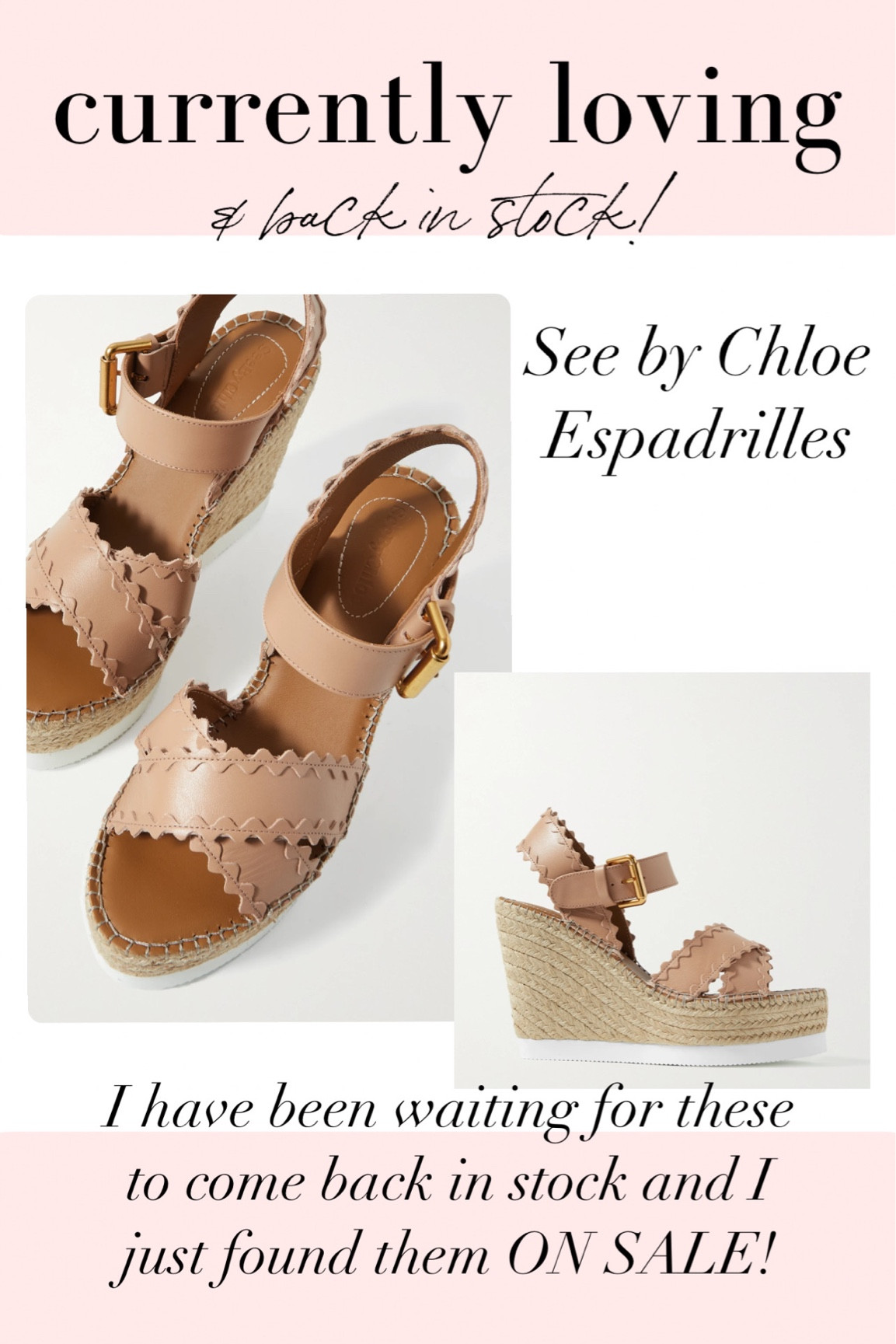Espadrilles 
Spring break 
Sandal 
Beach 
Vacation style 
See by Chloe 


#LTKsalealert #LTKshoecrush #LTKstyletip