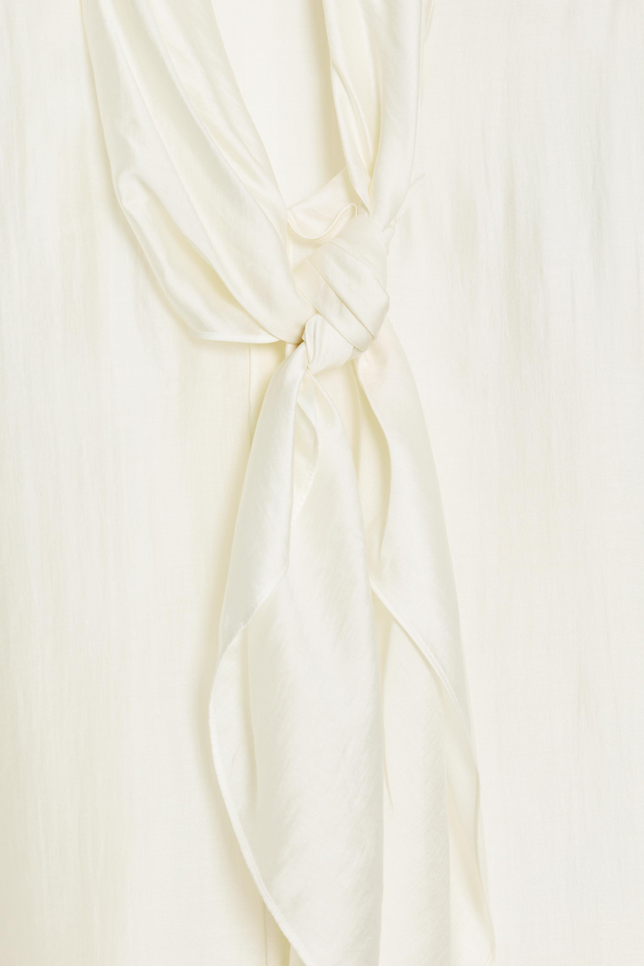 FLOWY TIE SHIRT ZW COLLECTION | Zara US