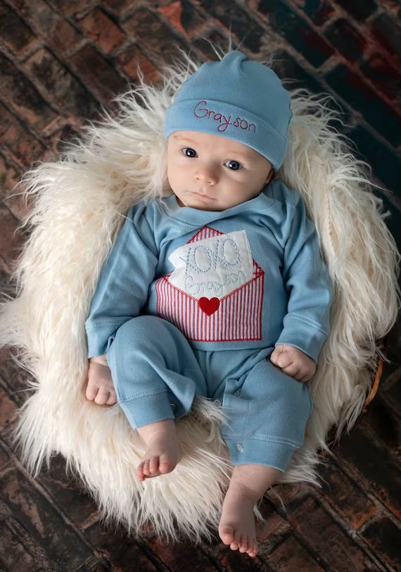 My First Valentines Day one piece romper--Baby boy Valentine's Day outfit -- 1st Valentines Day r... | Etsy (US)