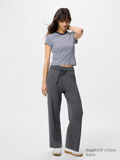 Washable Ribbed Knit Pants | UNIQLO (US)