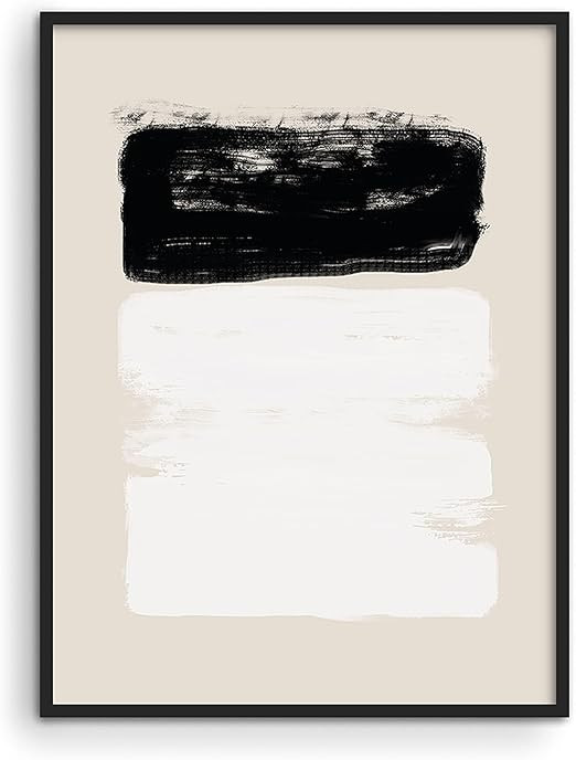 Black and White Wall Art Abstract Wall Decor - by Haus and Hues | Contemporary Black and White Wa... | Amazon (US)