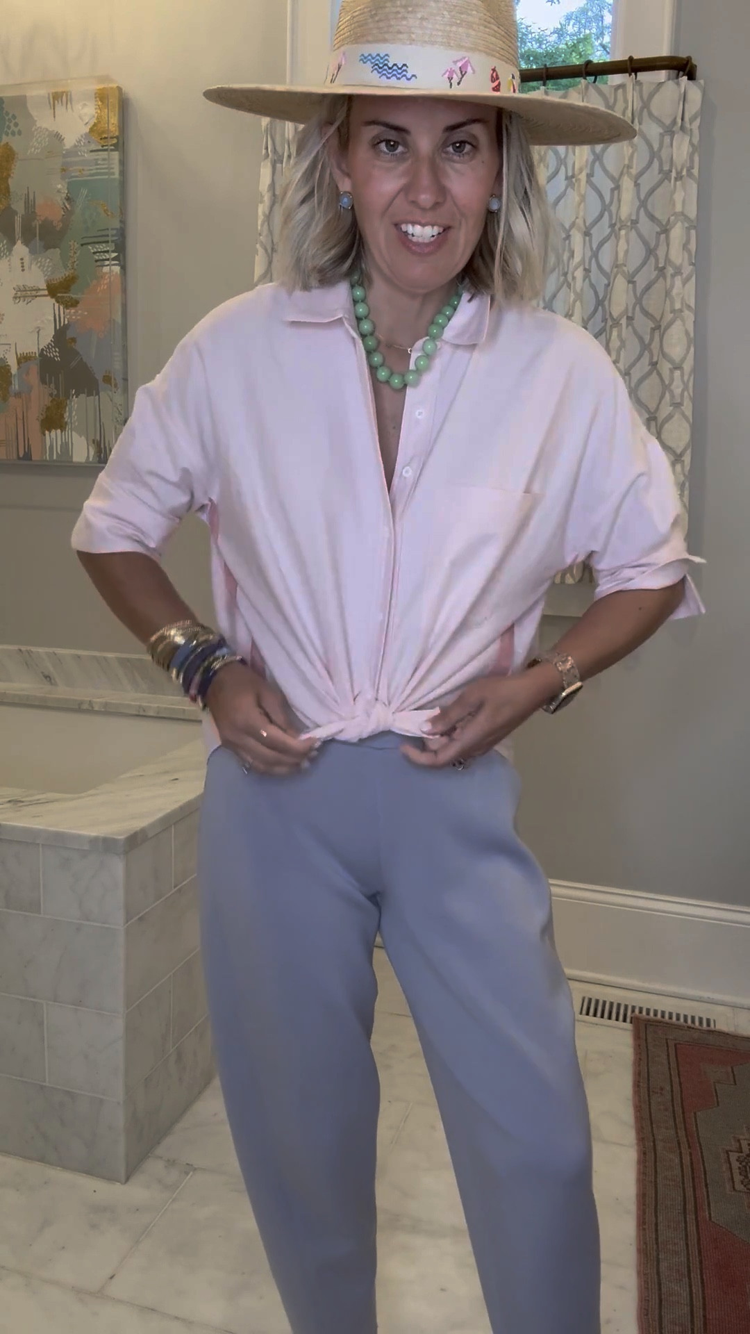 Y’all have seen me style my barrel pants this way so many times. The VIP top from closet just gets better & better. 
Top - xs 
Pants - small petite
Sandals - 8 tts
*Use my A+B code Catherine20
*Use my Sunshine Tienda code mixandmatch

#LTKdayinmylife #LTKOver40 #LTKSaleAlert