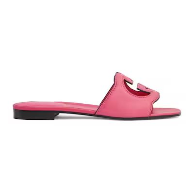Women's Interlocking G cut-out slide sandal | Gucci (US)