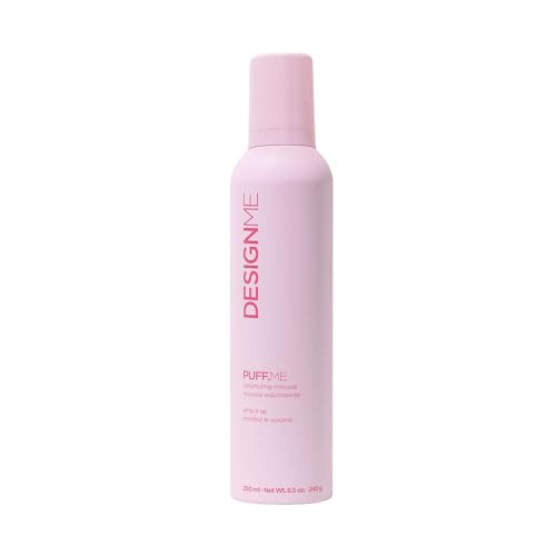 Design.Me PUFF.ME Hair Volumizing Mousse | Lightweight & Flexible Hold Hair Mousse for Curls, Waves, or Straight Hair | Paraben & Sulfate-Free Hair Volumizer for Fine Hair with Vitamin B5 & E, 250mL | Amazon (US)