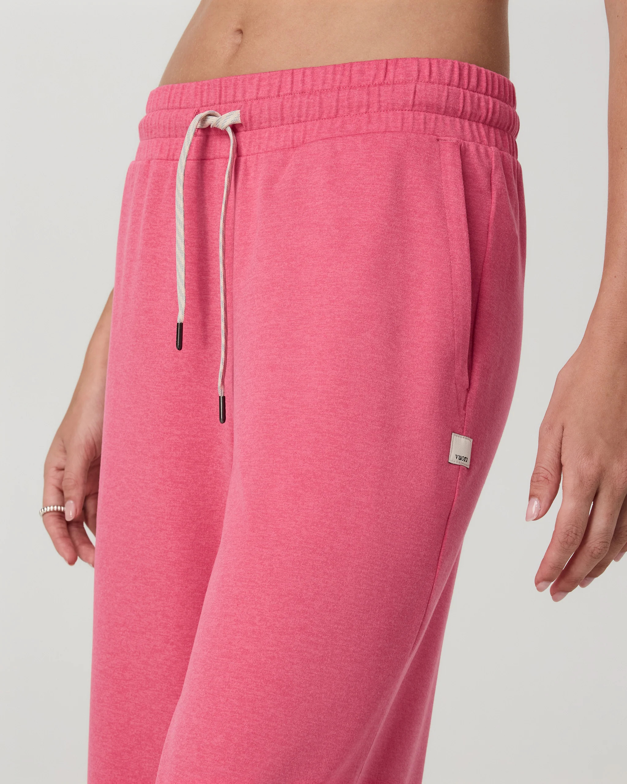 Halo Essential Wideleg - Short \u2013 Sunset Pink Heather Pants \u2013 Vuori | Vuori Clothing (US & Canada)