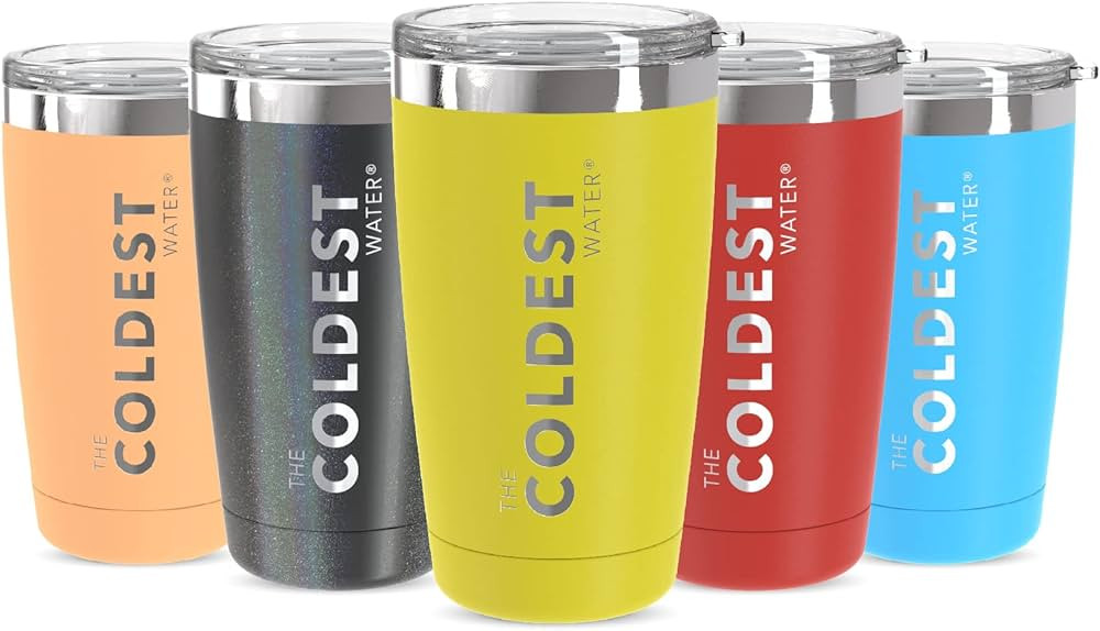 Coldest Stainless Steel Vacuum Insulated Double Wall Travel Modern Tumbler, Durable Coffee Mug, T... | Amazon (US)