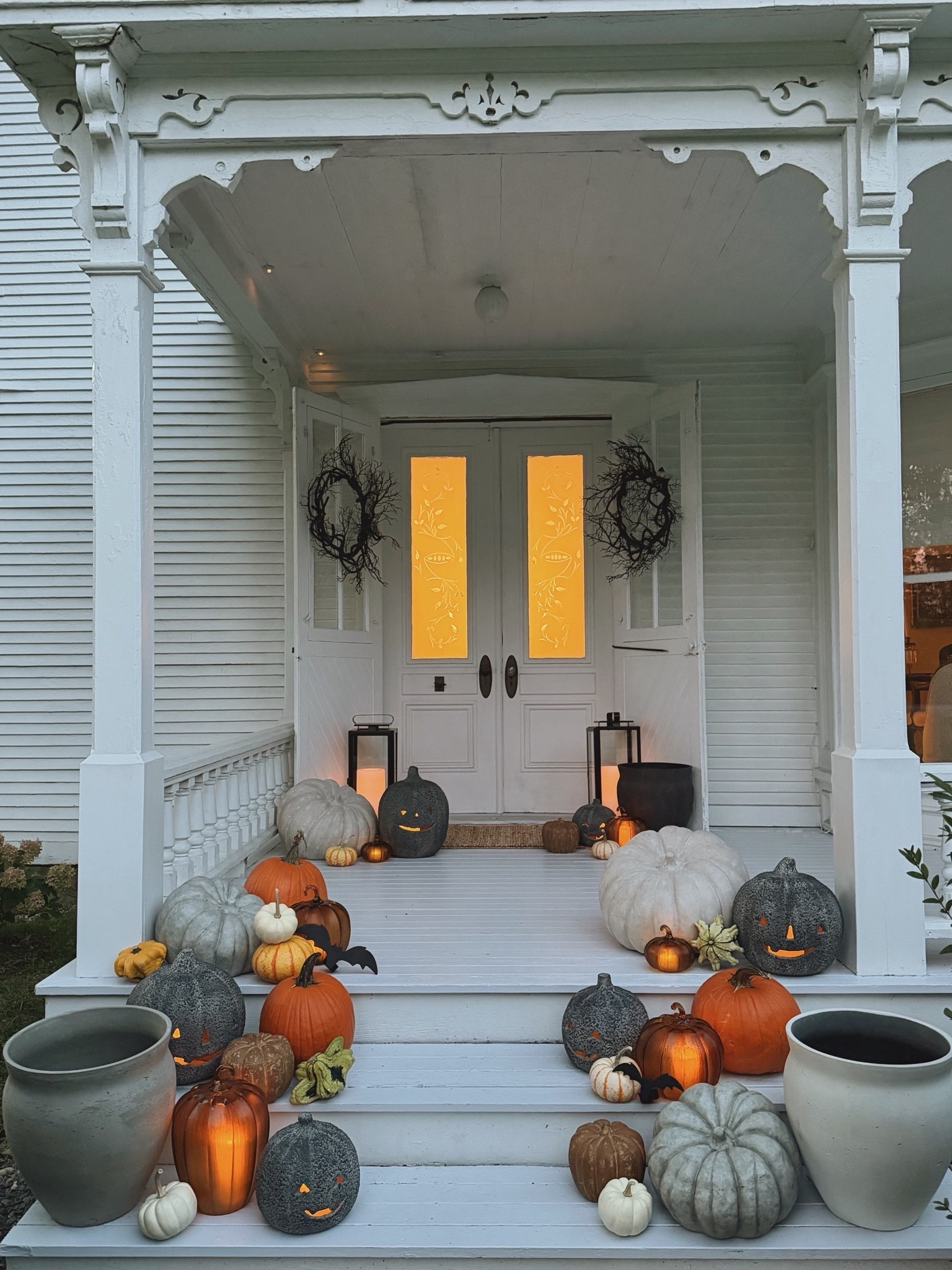 Halloween front porch with @Crate & Barrel