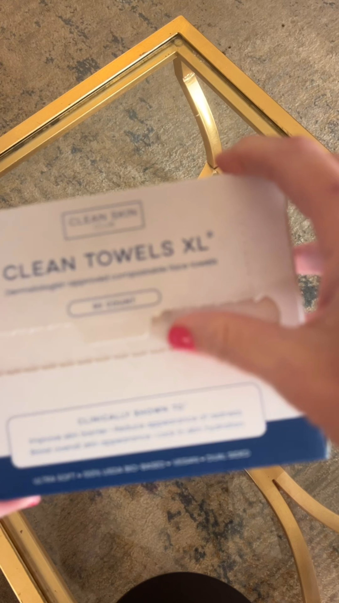 Clean Skin Towels
Skincare Face Towel, Disposable Face Towelette, Eczema Association Accepted, Makeup Remover Dry Wipes, Ultra Soft
Cleaning, Bacteria Free, Reduces the Appearance of Redness 

#LTKTravel #LTKBeauty #LTKOver40