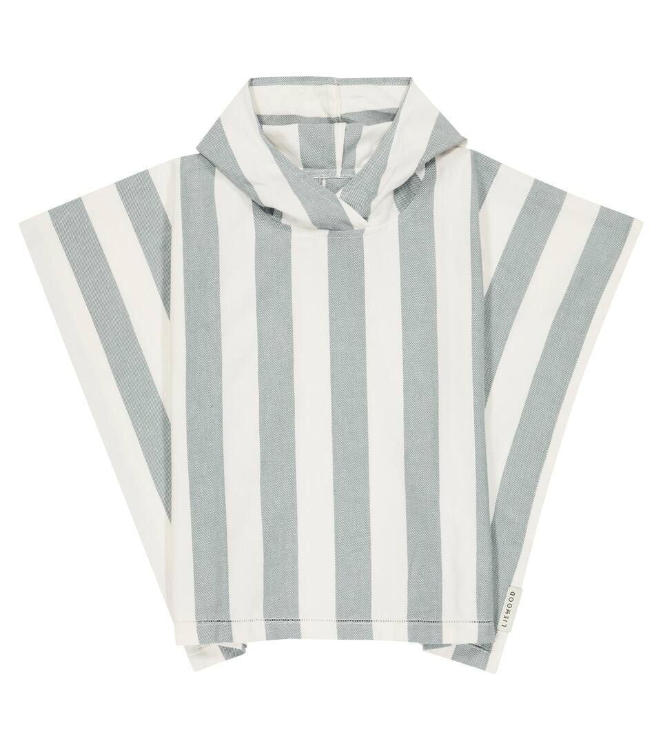 Striped hooded cotton poncho | Mytheresa (US/CA)