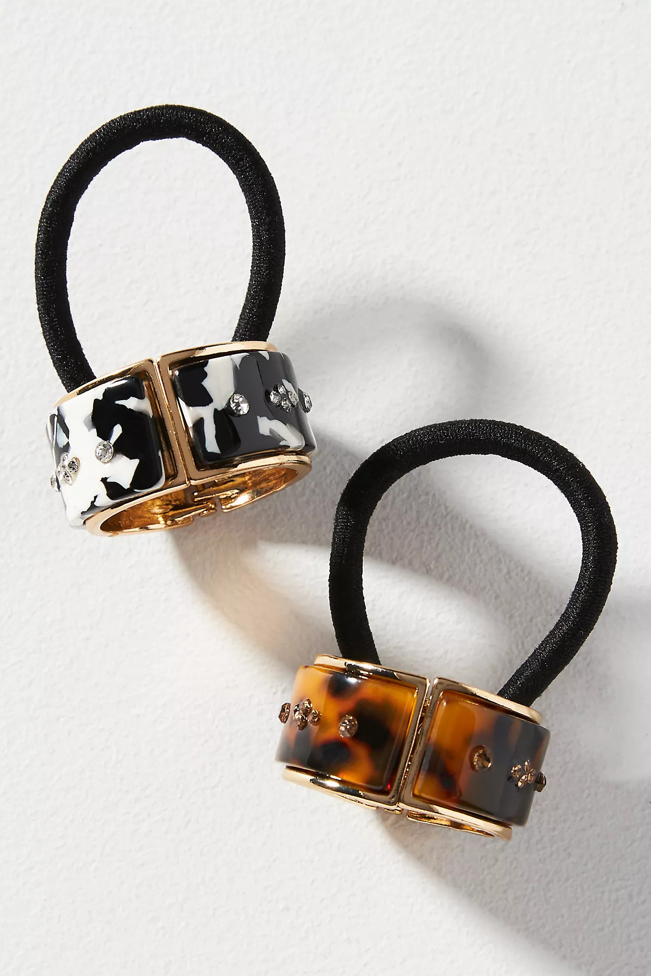 Resin Cuff Hair Ties, Set of 2 | Anthropologie (US)