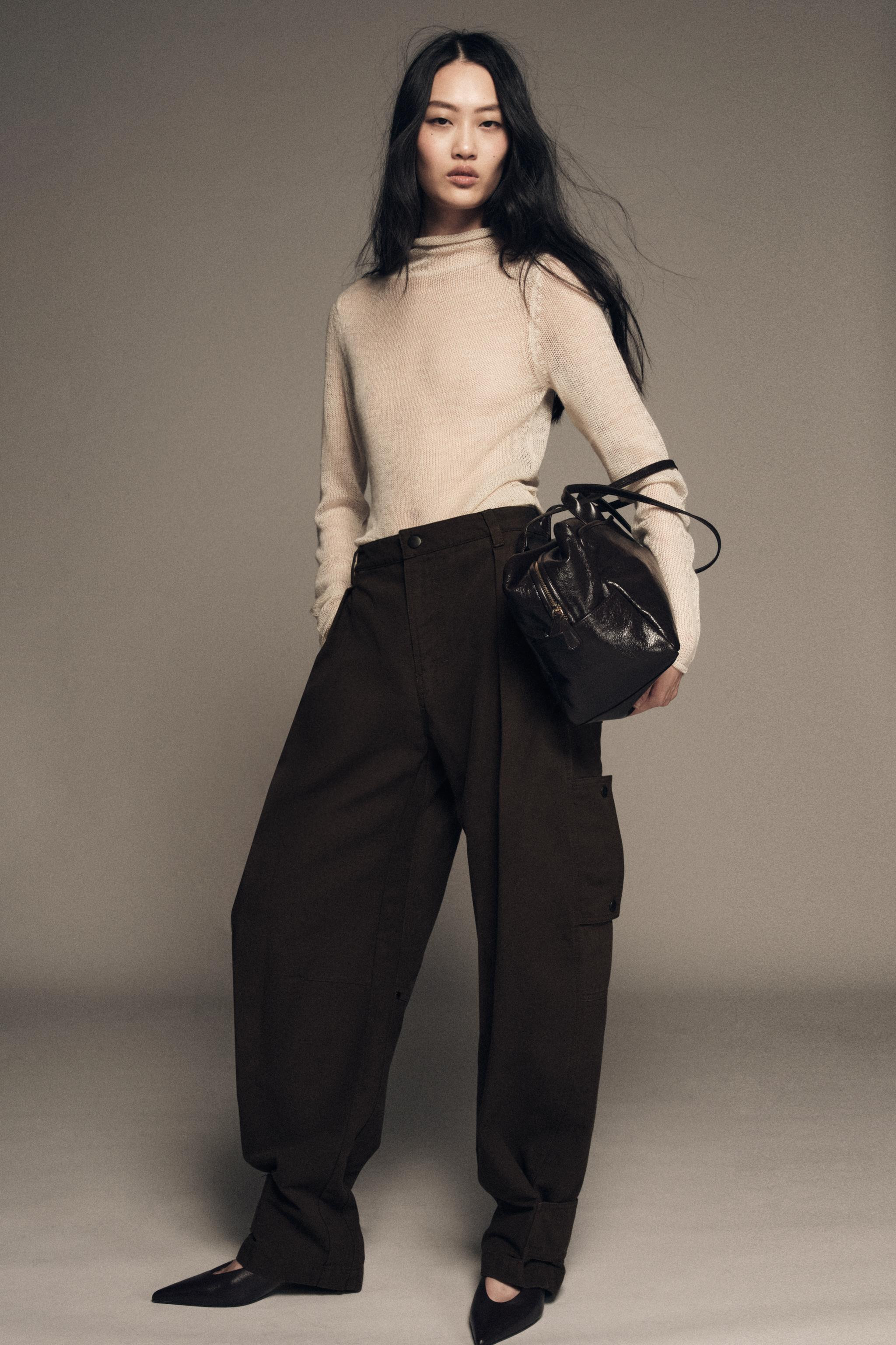 ZW COLLECTION BALLOON CARGO PANTS | Zara US