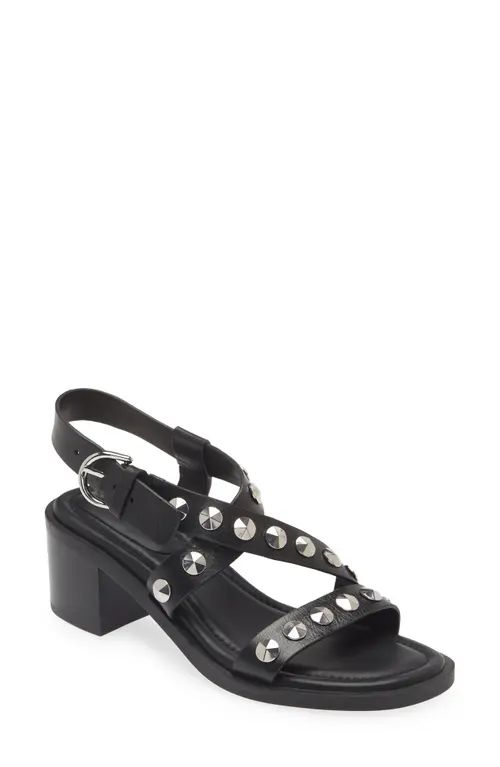 Geo Stud Block Heel Sandal (Women) | Nordstrom