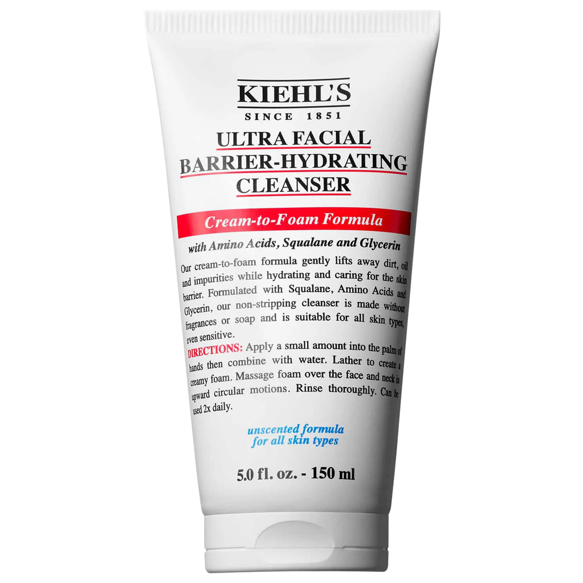 Kiehl's Since 1851 Ultra Facial Barrier-Hydrating Cleanser 5 oz / 150 mL | Sephora (US)