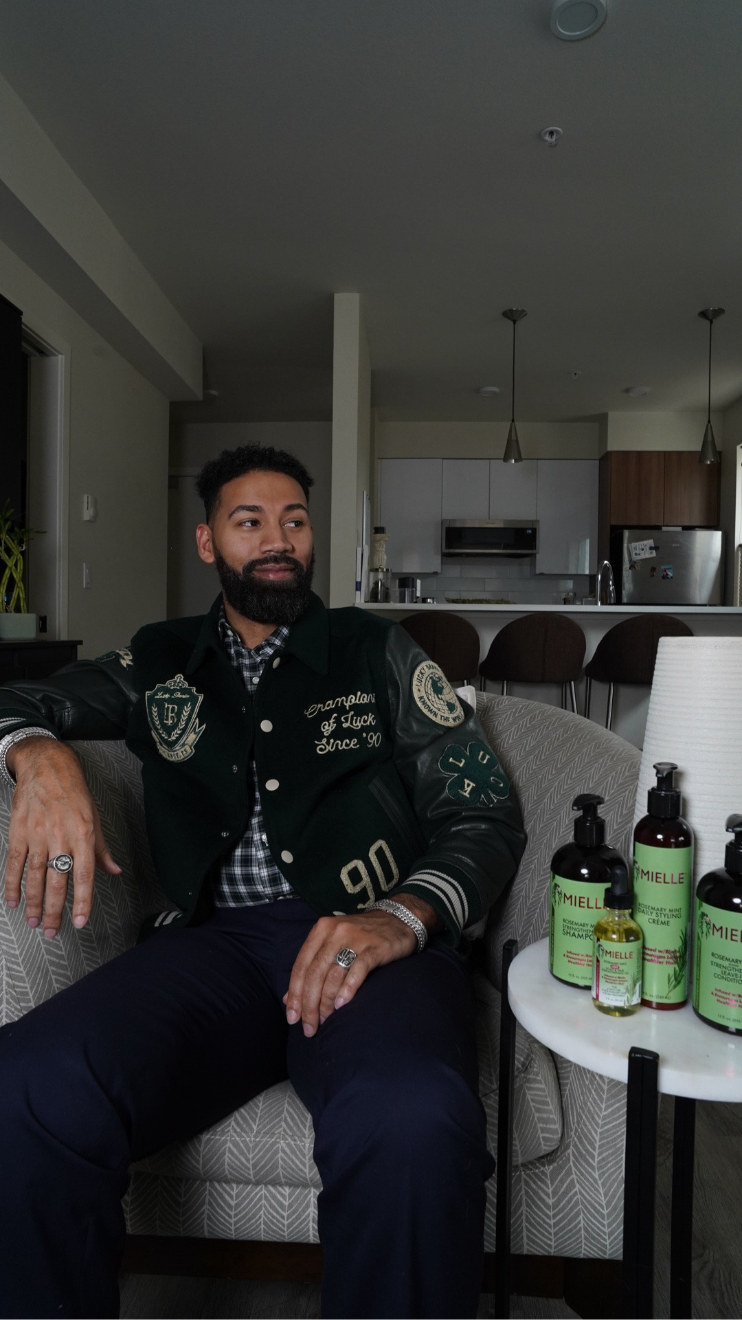 #AD From fro to curls that really glow this is the routine that keeps my hair healthy, defined, and growing strong. I partnered with @Target and @MielleOrganics to bring you my full breakdown of the Mielle Rosemary Mint Collection, and every step has a purpose.

My hair is naturally more on the dry and kinky, but this routine is to bring my curls out in full effect. This process you will see changes my hair in a dynamic way. 

I start with the Rosemary Mint Strengthening Shampoo to reset my scalp and remove buildup without stripping my hair. That cooling mint tingle just hits different. It stimulates the scalp and gets circulation going, which is key for healthy hair growth. A clean foundation matters.

Next, I apply the Rosemary Mint Leave-In Conditioner, working it through while my hair is damp. This step keeps my curls soft, manageable, and protected while adding strength and moisture. It helps reduce breakage and makes detangling easy.

Then I go in with the Daily Styling Crème. This is what brings the definition. It locks in moisture, enhances my curl pattern, and gives me hold without stiffness or that heavy, greasy feeling. My curls stay tight , hydrated, and defined all day.

To finish, I seal everything in with a few drops of the Rosemary Mint Oil on my scalp. This keeps my scalp nourished, adds shine, and helps maintain length by protecting my ends. Consistency is what keeps my growth on point.

If you’re looking for a men’s hair care routine, natural hair products for Black men, or a rosemary mint hair care system that supports healthy scalp care and curl definition this is the one. Clean scalp. Strong strands. Defined curls. No shortcuts.

Are we curl twins? You can grab the entire Mielle Rosemary Mint Collection

#targetstyle #likeltk  #AD #targetpartner #micurl

#LTKMens #LTKgrwm #LTKselfcare