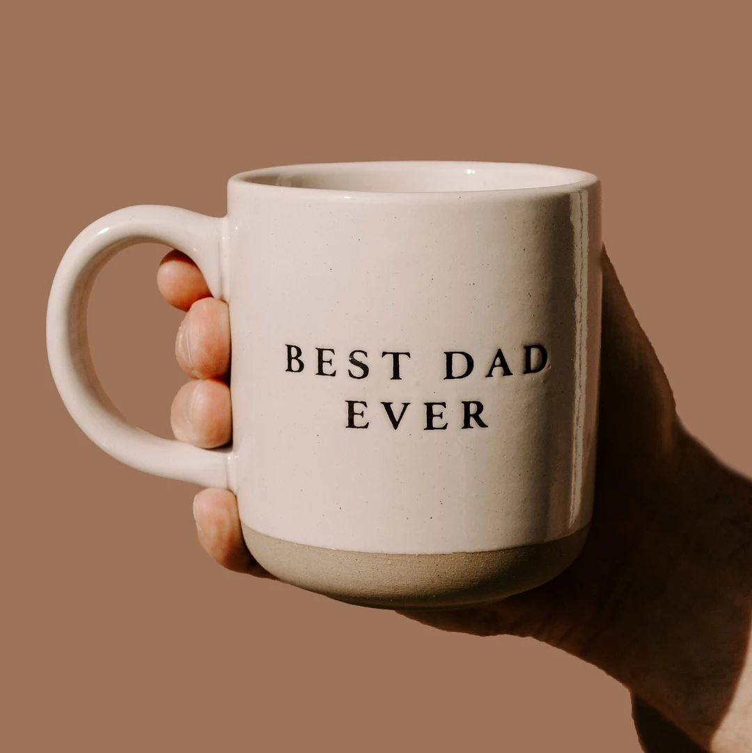 Best Dad Ever 14oz. Stoneware Coffee Mug Father's Day Gifts for Dad, Dad Coffee Mug, Dishwasher S... | Etsy (US)